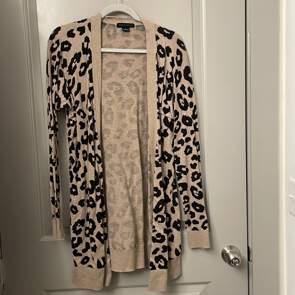 Sanctuary Leopard Print Cardigan - Small S